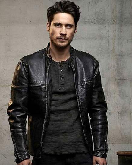Peter Gadiot Queen of the South Black Leather Jacket