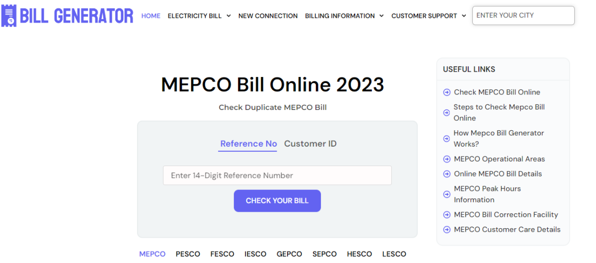 Smart Choices for Smart Bills: Managing Your MEPCO Bill Online System
