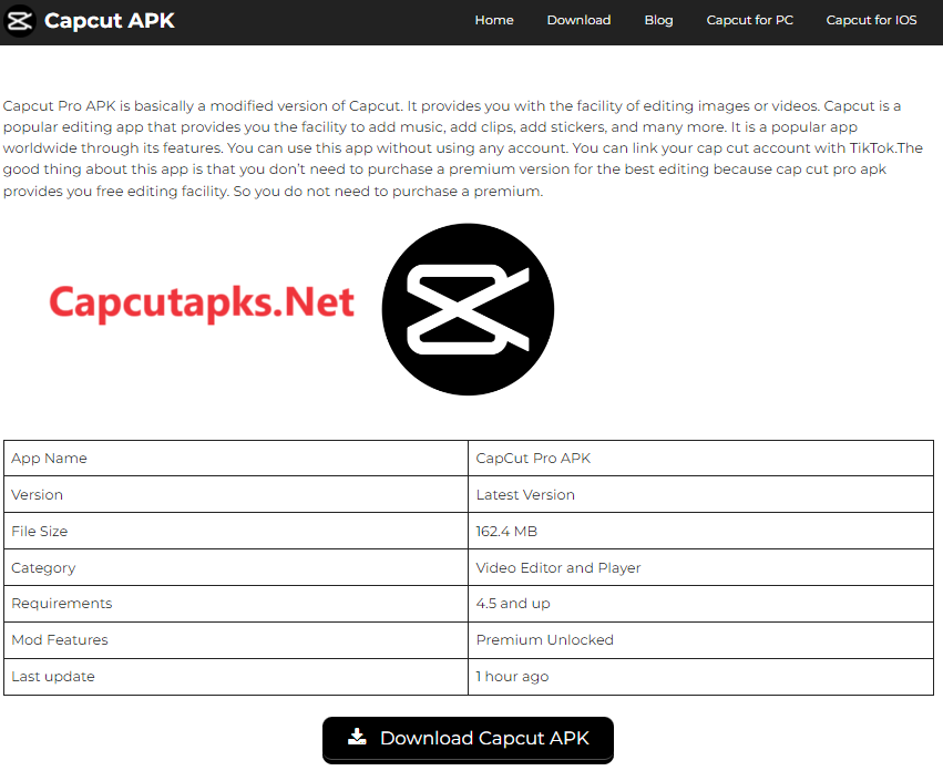 CapCut APK Download Latest Version For Android 2024