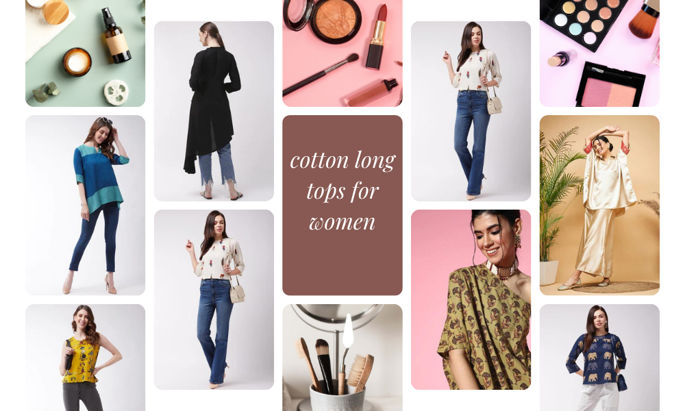 cotton long tops for women