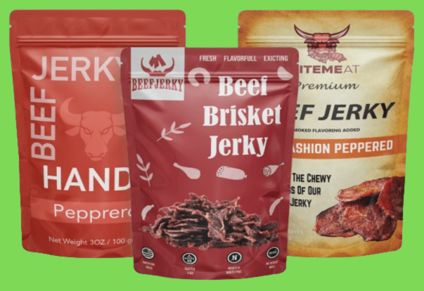 custom beef jerky packaging