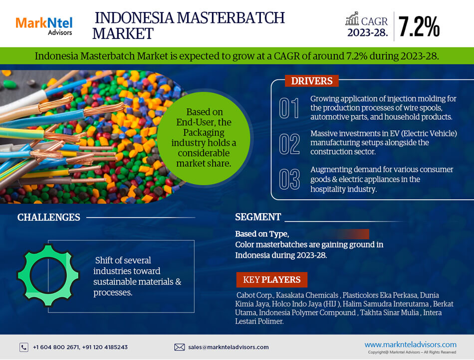 Indonesia Masterbatch Market’s Resilient Growth at 7.2% CAGR Forecasted till 2028