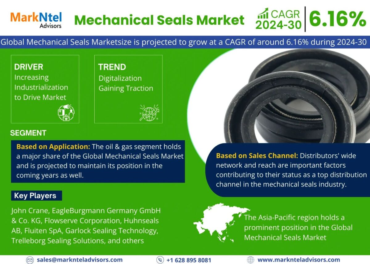 Mechanical Seals Market Share, Size, Analysis, Trends, Growth, Report and Forecast 2024-2030