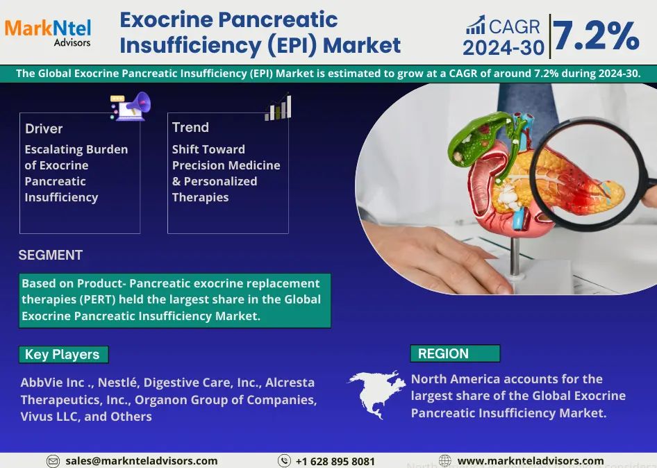 Exocrine Pancreatic Insufficiency (EPI) Market Analysis   Competitive Landscape, Growth Factors, Revenue from 2024-2030