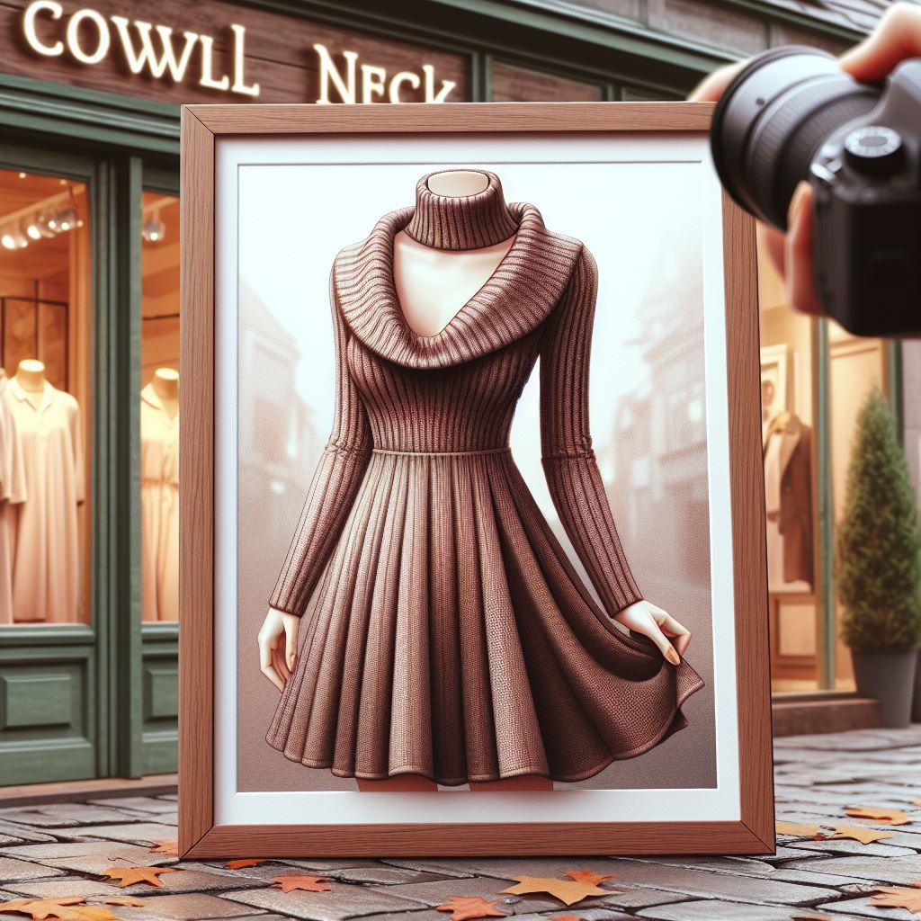 cowl neck dress