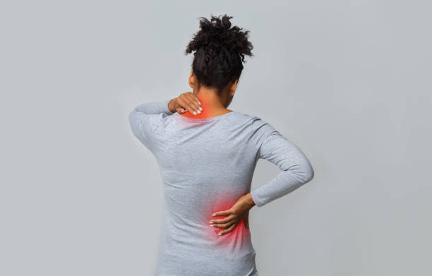 showing a back pain