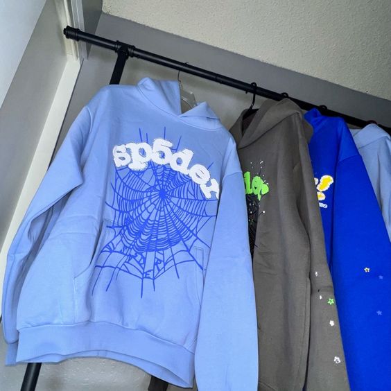 Light Blue Spider Hoodie: Comfort and Style