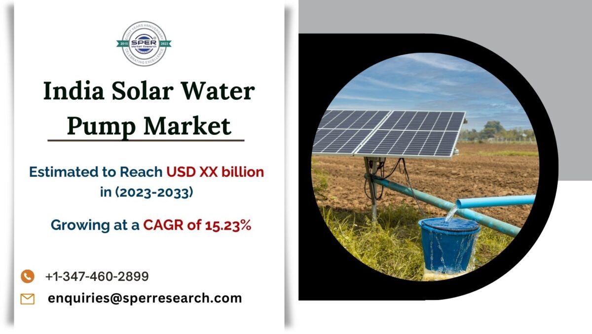 India Solar Water Pump Market Share, Size, Revenue, Trends, Growth Strategy, Business Opportunities and Forecast 2033: SPER Market Research