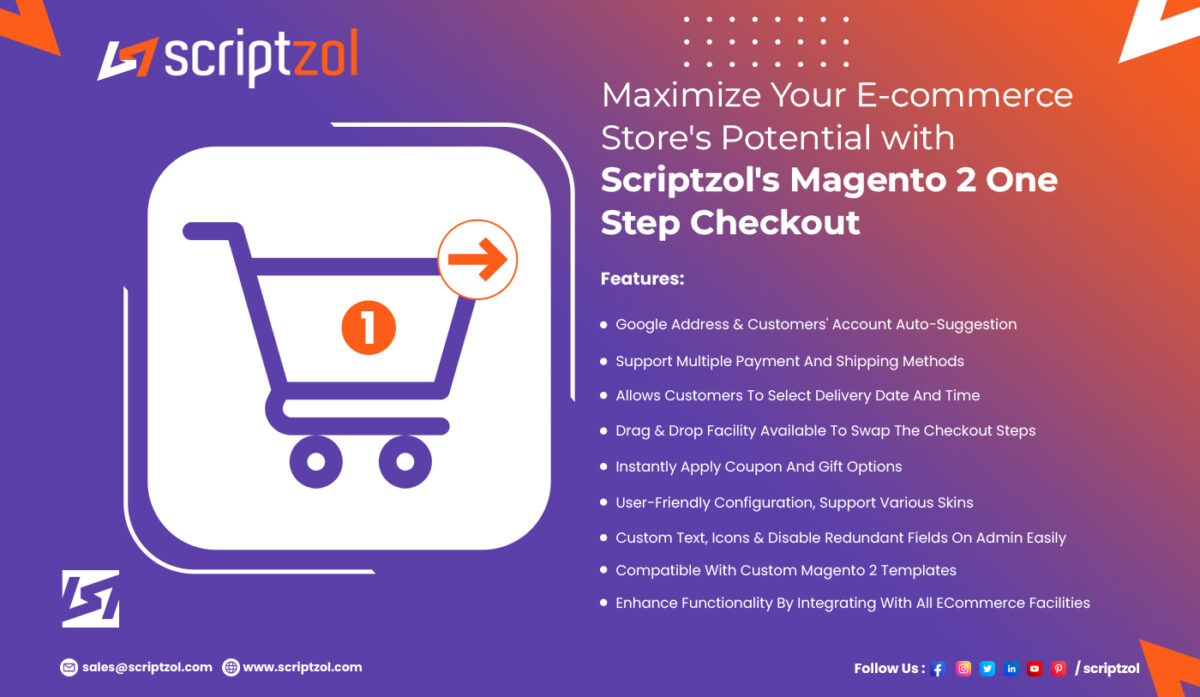 Maximize Your E-commerce Store_s Potential with Scriptzol_s Magento 2 One Step Checkout