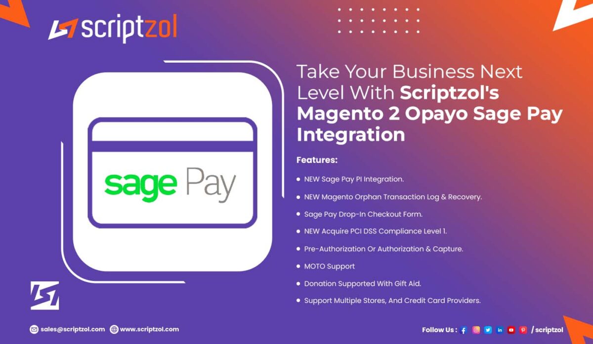 Scriptzol Magento 2 Opayo Sage Pay Integration