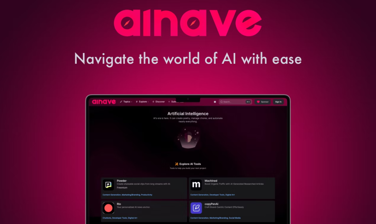 ainave: Your AI Compass in a Sea of Innovation
