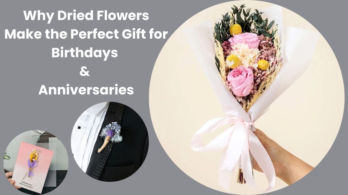 Dried Flowers Gift for Birthdays & Anniversaries