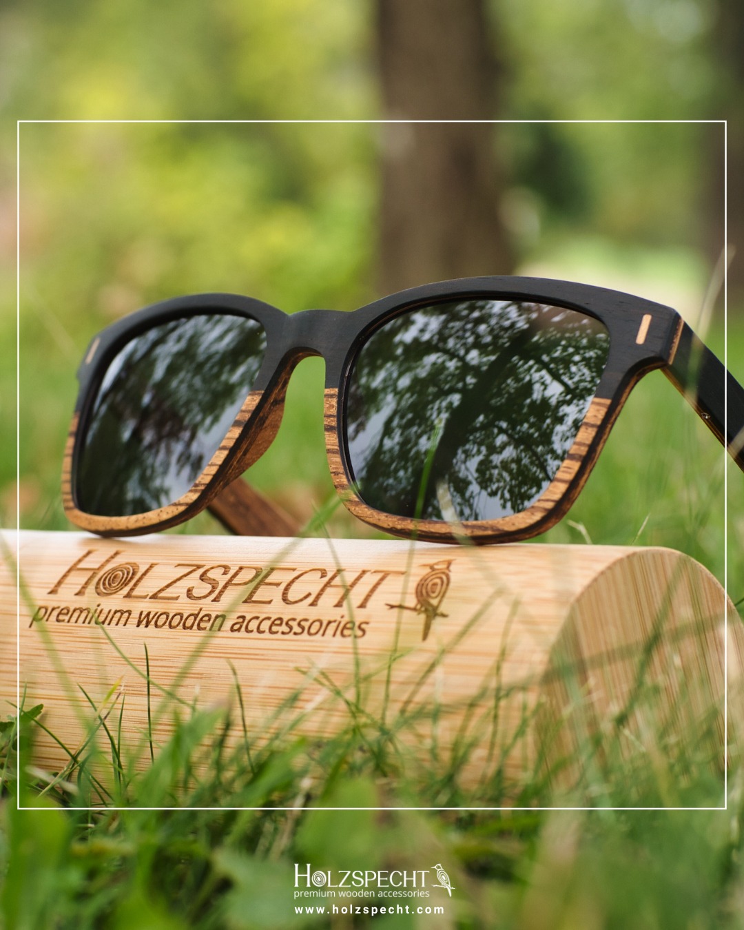 Sonnenbrille aus Holz