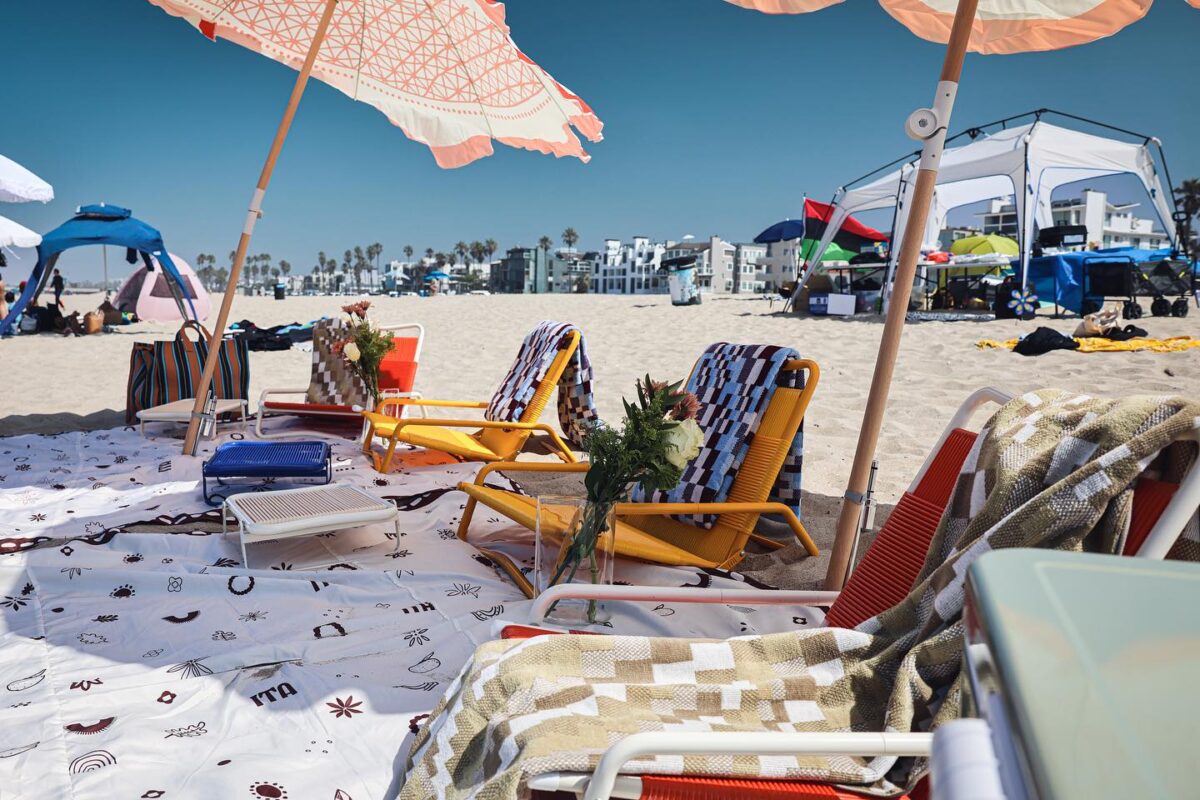 Big Beach chair and Umbrella