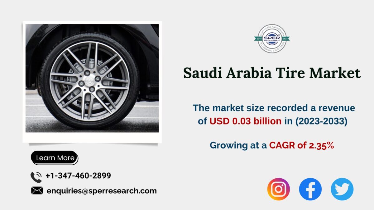 KSA Commercial Vehicle Tire Market, is anticipated to reach USD 0.03 billion by 2033 with an expected CAGR of 2.35%: SPER Market Research