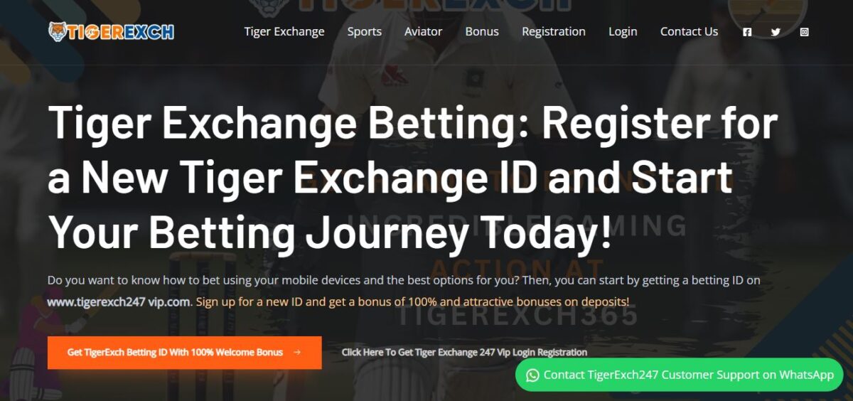 Experience Premier Online Betting with TigerExch247