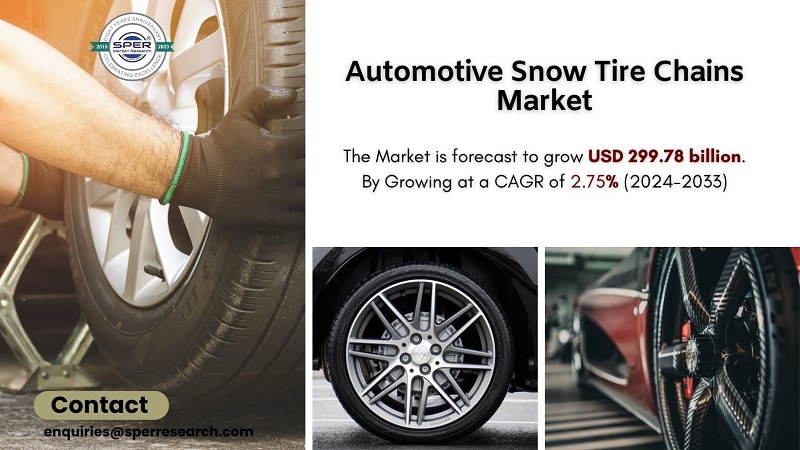 Automotive Snow Tire Chains Market Growth 2024, Rising Trends, Revenue, Key Players, Challenges, Opportunities, and Forecast Research Reports till 2033: SPER Market Research