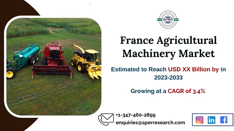 France Agricultural Machinery Market Share, Rising Trends, Growth Drivers, Revenue, Manufacturers, Challenges, Future Opportunities and Forecast Analysis till 2033: SPER Market Research