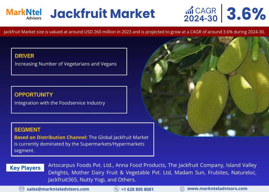 Jackfruit Market Trends, Size, Share, Key Manufacturers, Challenges, Growth Drivers, Business Opportunity till 2024-30