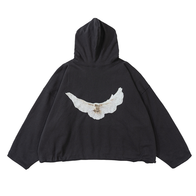 Frog-drift-Kanye-West-DOVE-YZY-Oversize-Double-Layer-Hoodie-vintage-black